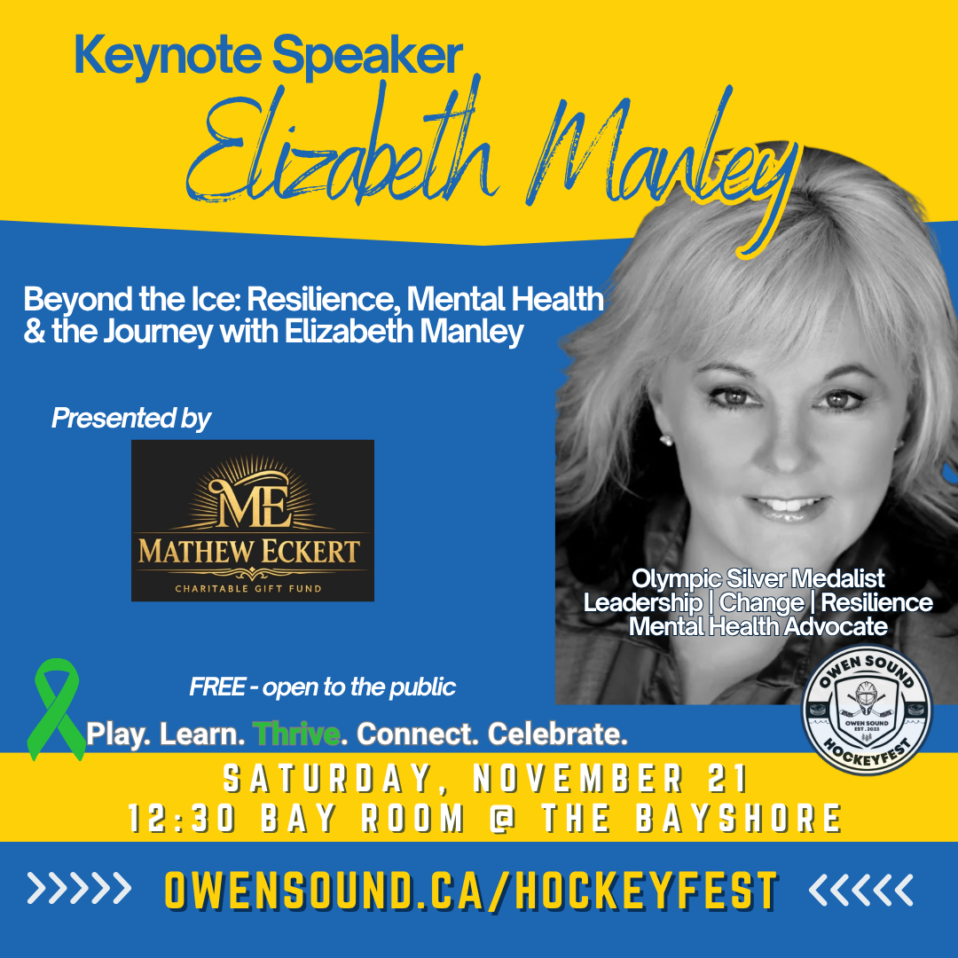 Event image Keynote Speaker: Elizabeth Manley, Canadian Olympic silver medalist and mental health advocate.
